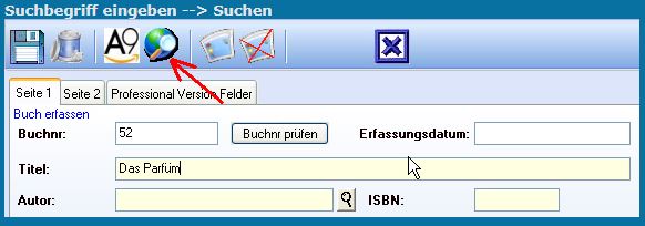 Opac-Suche > Suchbegriff eingebe